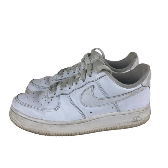 Nike Shoes - Nike Air Force 1 AF1 Low Womens Sz 7 White Leather Athletic Shoes Sneakers